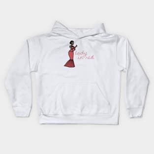 Jazz Artist - "Lady in Red" Kids Hoodie